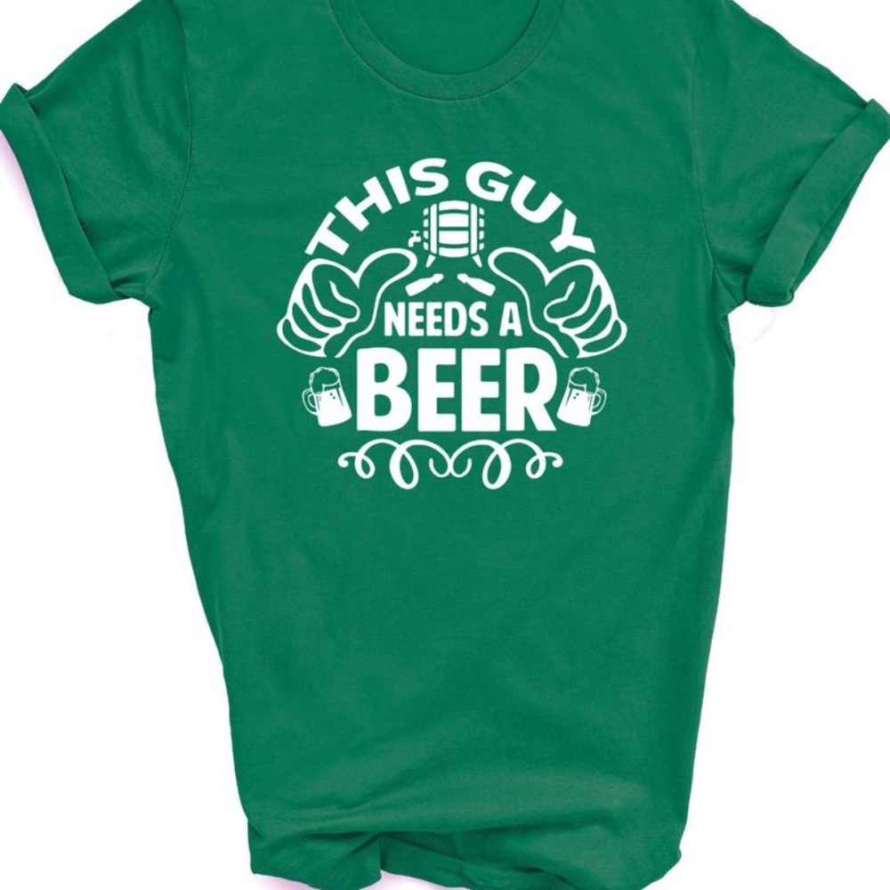 This guy needs a beer soft shirt